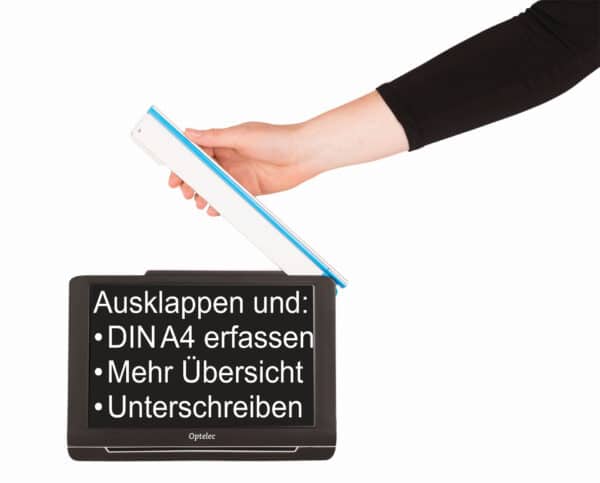 Optelec Compact 10 HD Kameraarm öffnen