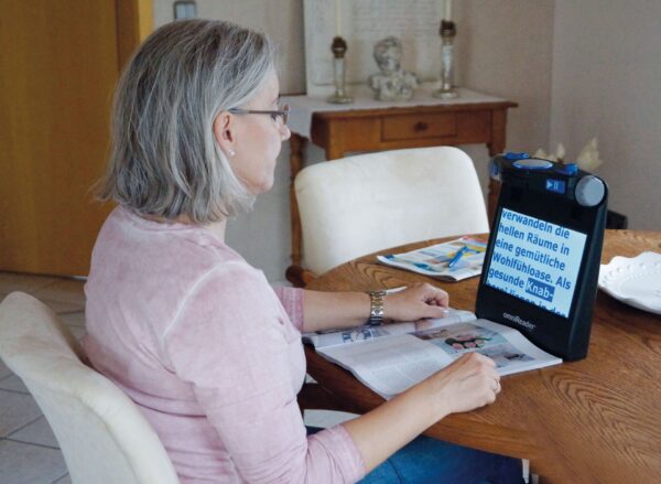Optelec omniReader in Anwendung